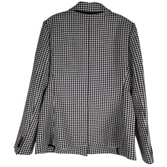 Madewell The Alston Blazer Jacket Gingham Twill Slim Fit Size 12 - Picture 7 of 11